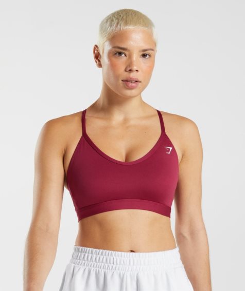 Women's Gymshark V Neck Sports Bra Fuchsia | CA 73N0DA